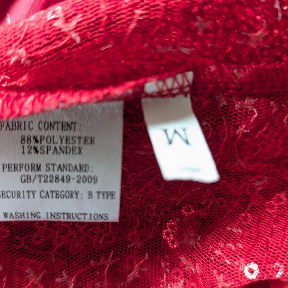 Red Sequin Dress - Picture 3 of 12